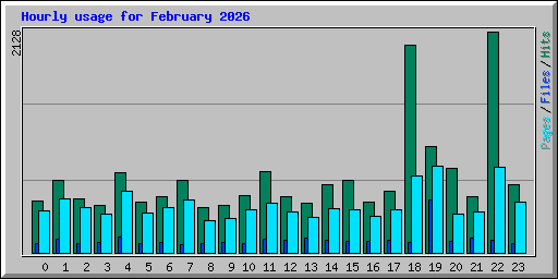 Hourly usage for February 2026
