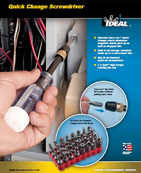 Ideal Quick Change Screw Driver